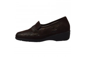 Pantofi dama, din piele naturala, marca Waldlaufer, cod 42740-02-04, culoare maro