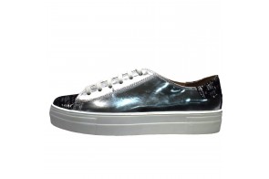 Pantofi dama, din piele naturala, marca Botta, cod 933-18-05, culoare argintiu