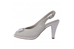 Sandale dama, din piele naturala, marca Alpina, cod  9L663-13-23, culoare alb