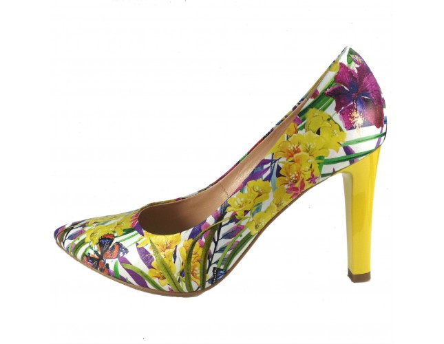 Pantofi dama, din piele naturala, marca Botta, cod 428-15-05, culoare multicolor