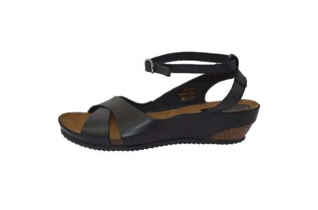 Sandale dama, din piele naturala, marca KicKers, 609541-50-01-134, negru