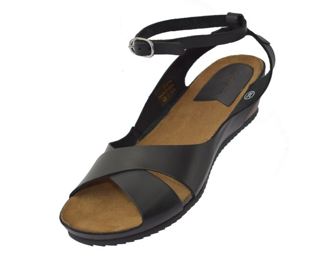 Sandale dama, din piele naturala, marca KicKers, 609541-50-01-134, negru