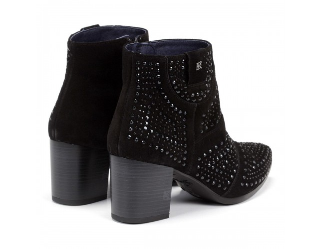 Botine dama, din piele naturala, marca Dorking, D7699-01-136, negru
