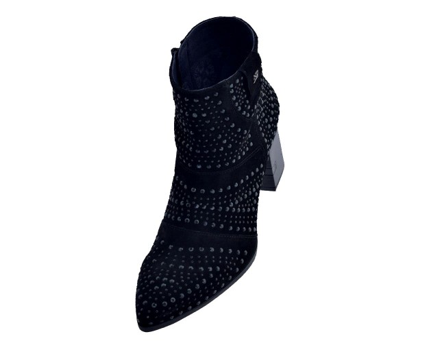 Botine dama, din piele naturala, marca Dorking, D7699-01-136, negru