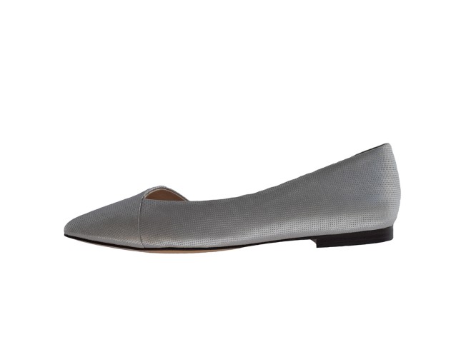 Pantofi vara dama, din piele naturala, Caprice, 9-24203-24-18-O-03, argintiu
