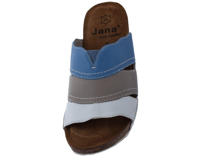 Saboti dama, din piele naturala, Jana, 8-27304-24-E7-O-09, combinatie de culori