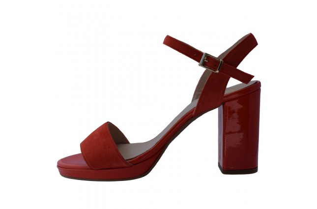 Sandale dama, din piele naturala, Brenda Zaro, T3556-37-O-84, corai