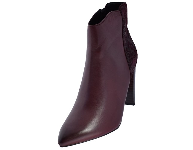 Ghete dama, din piele naturala, Caprice, 9-25315-25-30-P-03, bordo