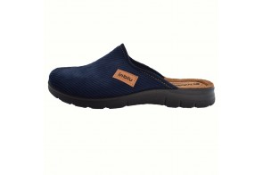 Papuci de casa barbati, din textil, marca Inblu, BG43-004BLU-42-89, bleumarin