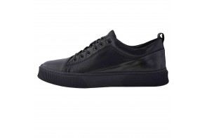 Pantofi bărbați, din piele naturală, marca Franco Gerardo, Y130-01-144, negru