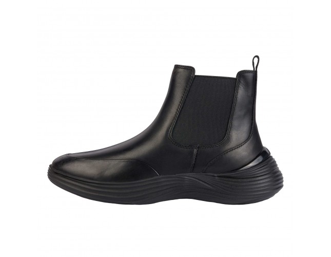 Ghete dama, din piele naturala, Geox, D36TDA-00043-C9999-01-06, negru