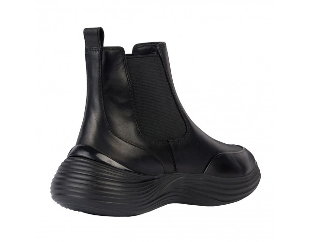Ghete dama, din piele naturala, Geox, D36TDA-00043-C9999-01-06, negru