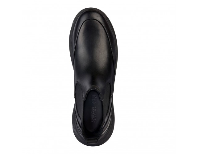 Ghete dama, din piele naturala, Geox, D36TDA-00043-C9999-01-06, negru
