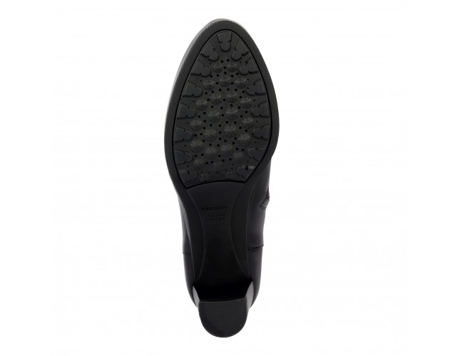 Ghete dama, din piele naturala, Geox, D36TEC-00043-C9999-01-06, negru