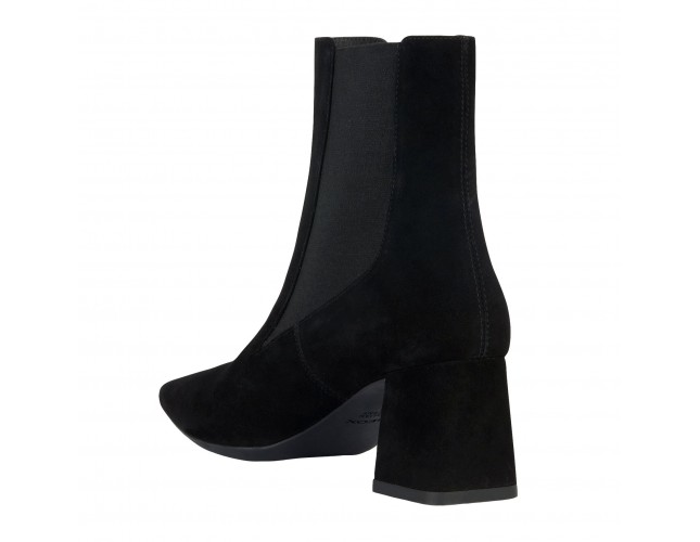 Ghete dama, din piele naturala, Geox, D36VCC-00021-C9999-01-06, negru