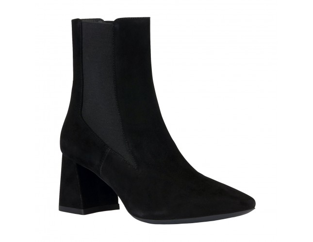 Ghete dama, din piele naturala, Geox, D36VCC-00021-C9999-01-06, negru