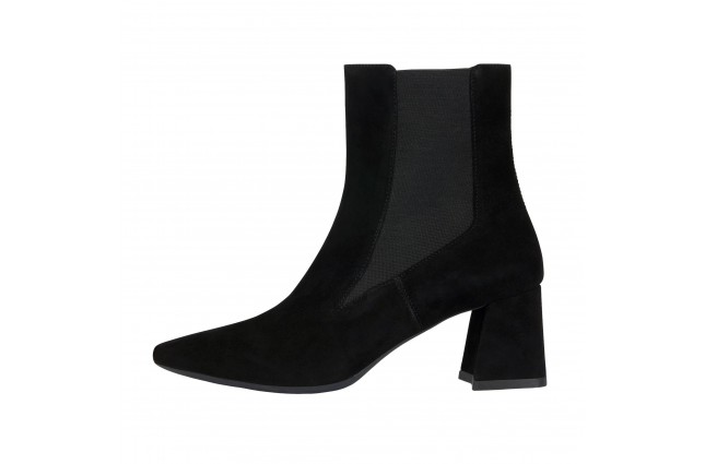 Ghete dama, din piele naturala, Geox, D36VCC-00021-C9999-01-06, negru