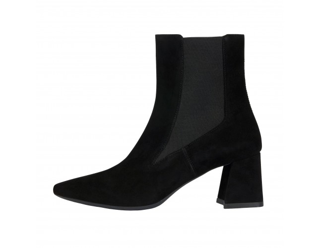 Ghete dama, din piele naturala, Geox, D36VCC-00021-C9999-01-06, negru