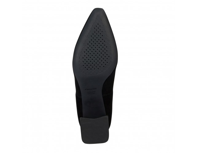 Ghete dama, din piele naturala, Geox, D36VCC-00021-C9999-01-06, negru