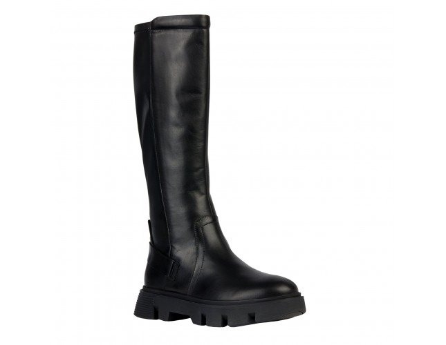 Cizme dama, din piele naturala, Geox, D36UAA-085KB-C9999-01-06, negru