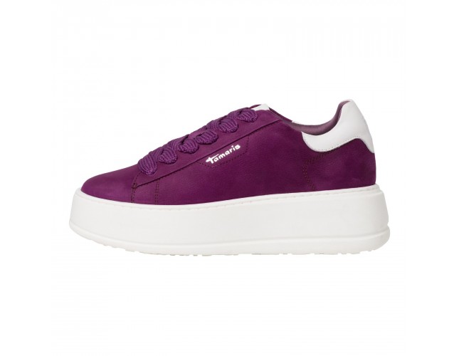 Adidași damă, piele naturală, Tamaris, 1-23812-41-560-19-10, mov