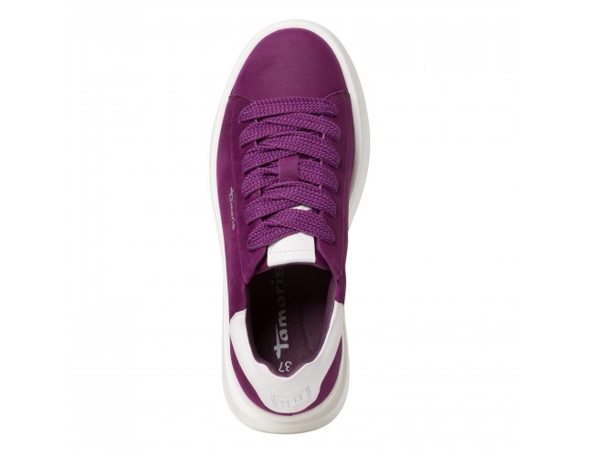 Adidași damă, piele naturală, Tamaris, 1-23812-41-560-19-10, mov