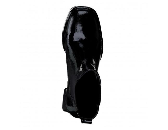 Ghete damă, din piele ecologică, Tamaris, 1-25002-41-001-01-10, negru
