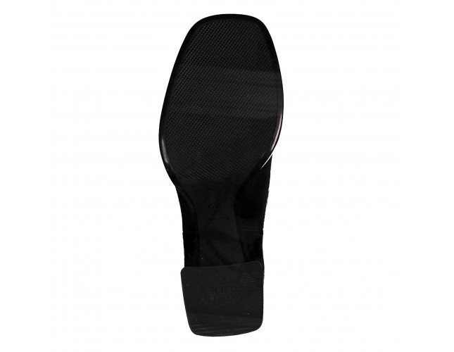 Ghete damă, din piele ecologică, Tamaris, 1-25002-41-001-01-10, negru