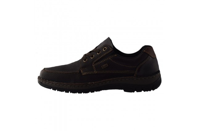 Pantofi bărbați, din piele naturală, Rieker, 05100-25-02-22, maro