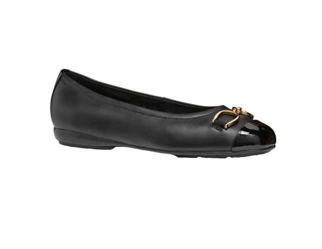Balerini dama, din piele naturala, Geox, D467NA-08502-C999901-06, negru