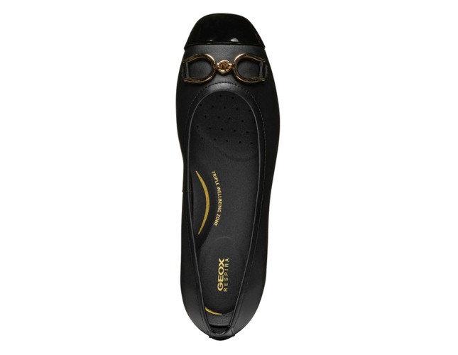 Balerini dama, din piele naturala, Geox, D467NA-08502-C999901-06, negru