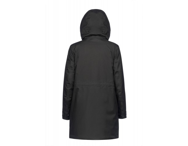 Jacheta dama, din textil, Geox, W4621B-T3149-F9000-01-06, negru