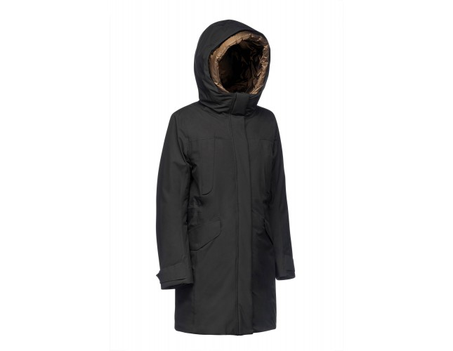 Jacheta dama, din textil, Geox, W4621B-T3149-F9000-01-06, negru
