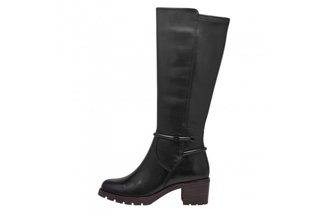Cizme dama, din piele naturala, Tamaris Comfort, 8-86601-43-001-01-09, negru