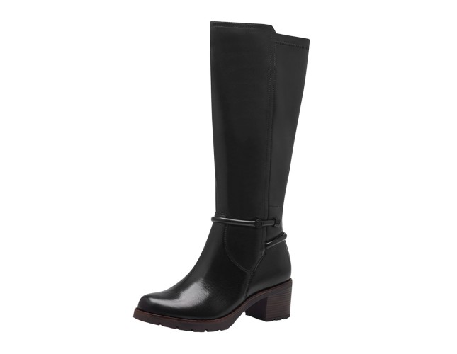 Cizme dama, din piele naturala, Tamaris Comfort, 8-86601-43-001-01-09, negru