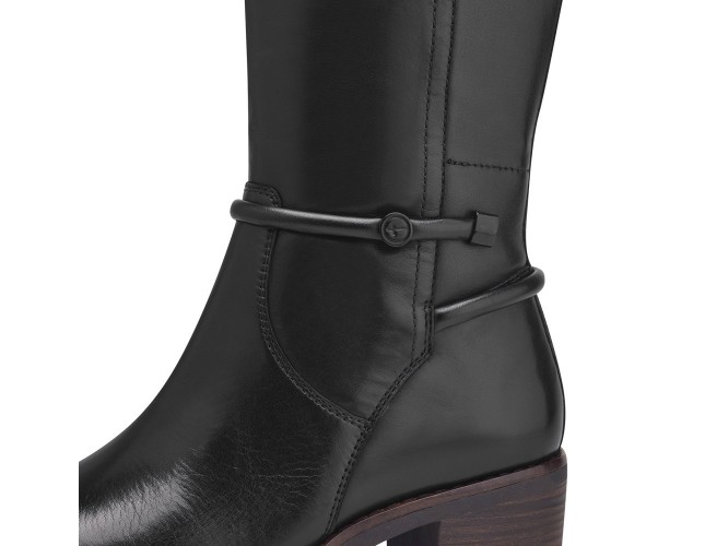 Cizme dama, din piele naturala, Tamaris Comfort, 8-86601-43-001-01-09, negru