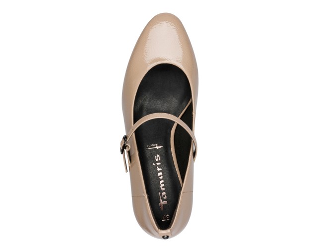Pantofi dama, din piele ecologica, Tamaris, 1-22312-43-341, taupe