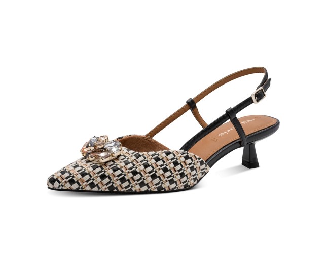 Pantofi dama, din material textil, Tamaris,1-29512-46-098-300, negru