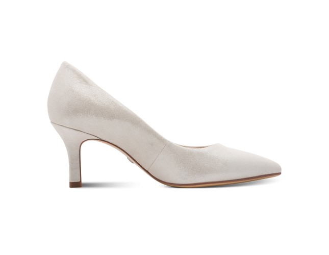 Pantofi dama, piele naturala, Tamaris, 001-22434-41-941, argintiu