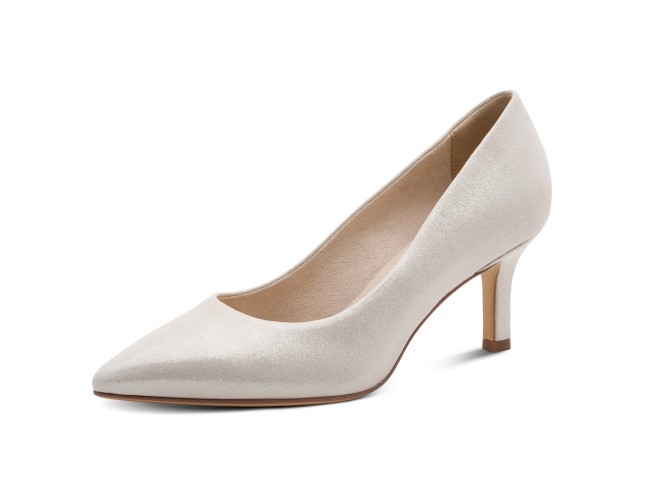 Pantofi dama, piele naturala, Tamaris, 001-22434-41-941, argintiu