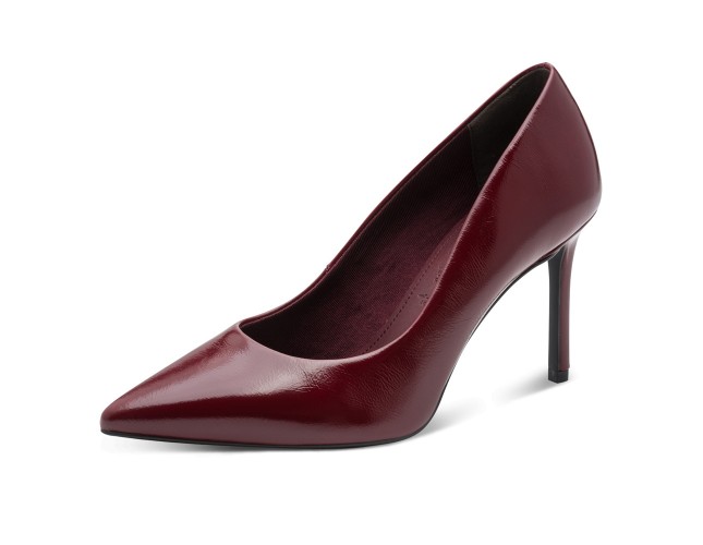 Pantofi dama, piele naturala, Tamaris, 001-22480-42-537, visiniu - 3