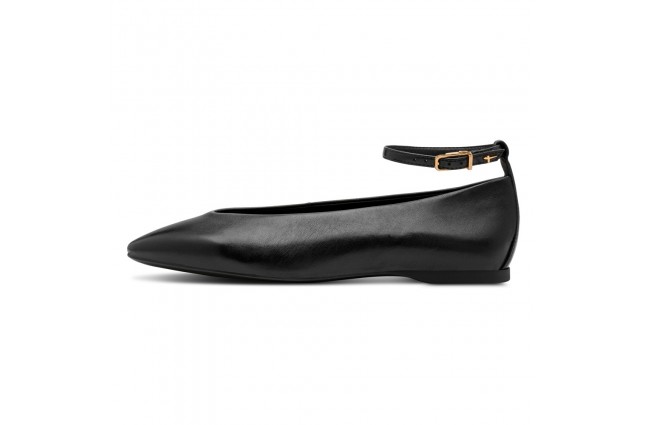 Balerini dama, piele naturala, Tamaris, 1-22161-45-001, negru