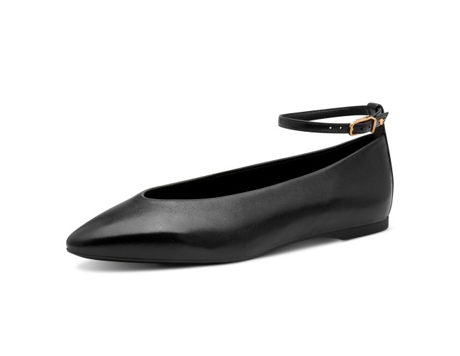 Balerini dama, piele naturala, Tamaris, 1-22161-45-001, negru
