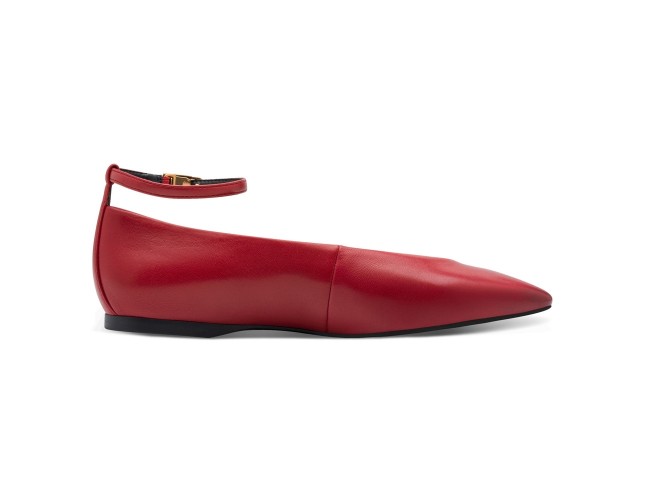 Balerini dama, piele naturala, Tamaris, 1-22161-45-500, rosu - 3