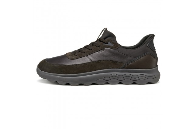 Adidasi barbati, piele naturala, Geox, U56MPA-08522-C6006, maro - 1