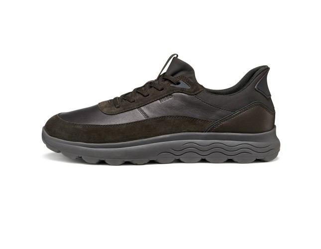 Adidasi barbati, piele naturala, Geox, U56MPA-08522-C6006, maro - 1
