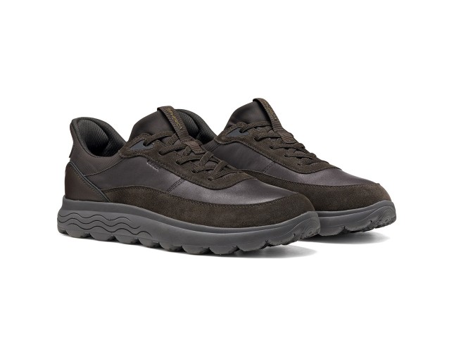 Adidasi barbati, piele naturala, Geox, U56MPA-08522-C6006, maro - 3