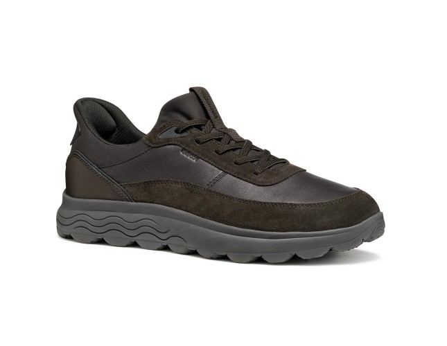 Adidasi barbati, piele naturala, Geox, U56MPA-08522-C6006, maro - 4