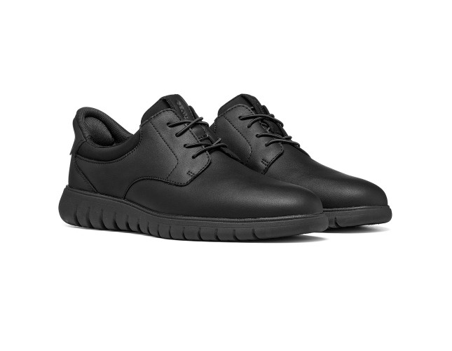 Pantofi barbati, piele naturala, Geox, U664JA-0009B-C9999, negru - 3