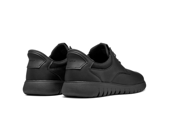 Pantofi barbati, piele naturala, Geox, U664JA-0009B-C9999, negru - 4
